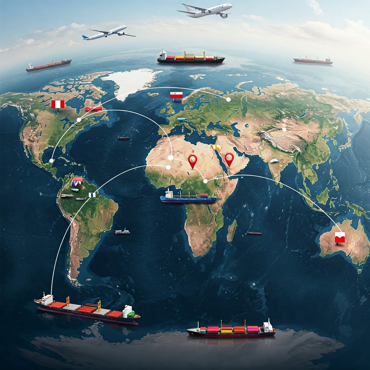 Global trade routes